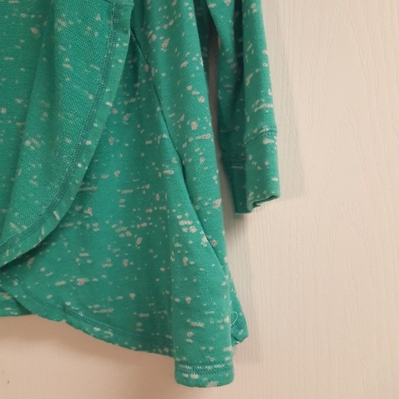 Jessica Simpson Green Open Front Hooded Cardigan - Picture 2 of 4